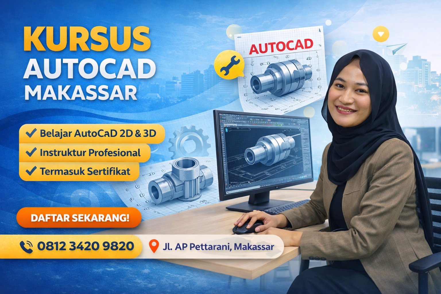 kursus autocad makassar