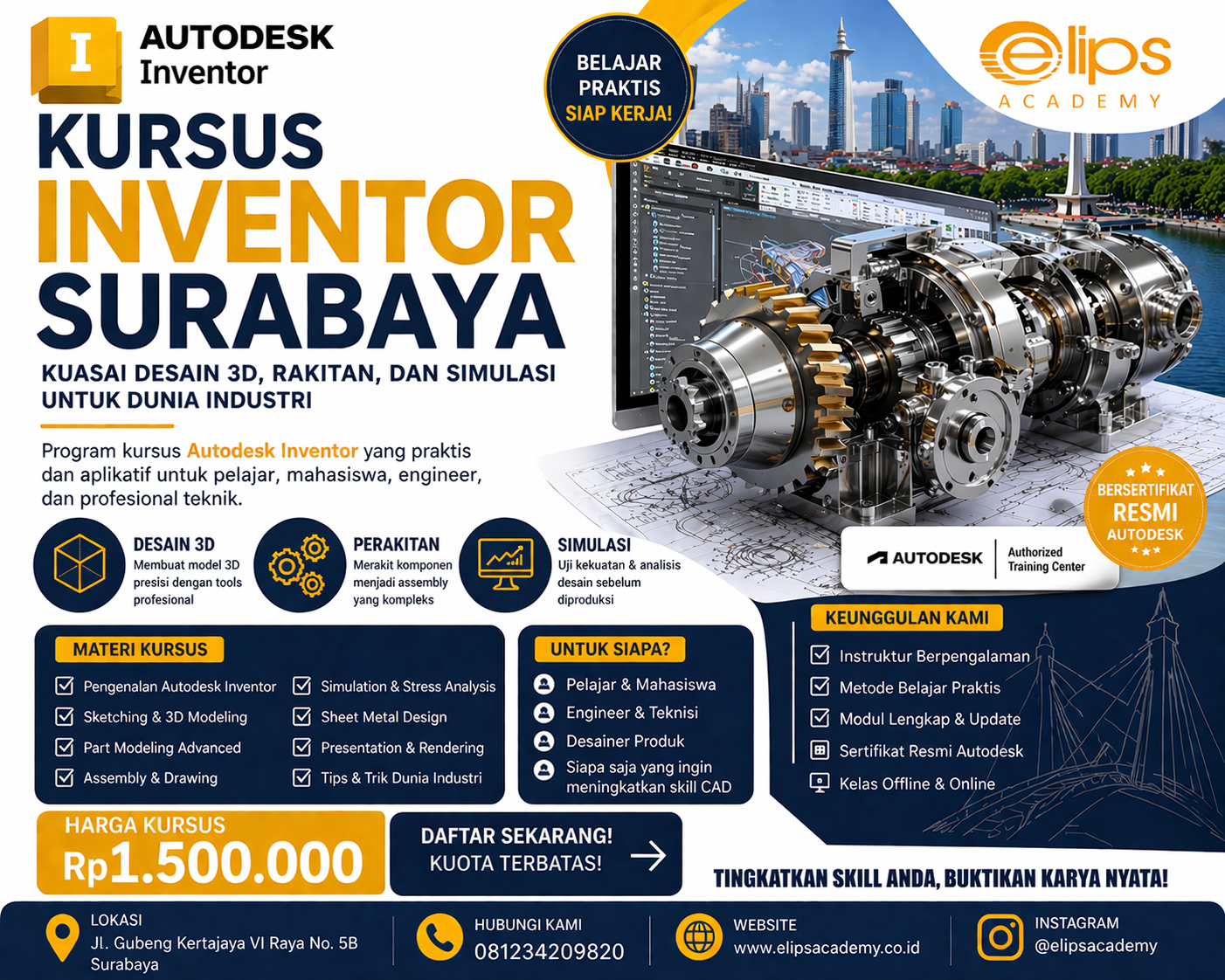 kursus inventor surabaya