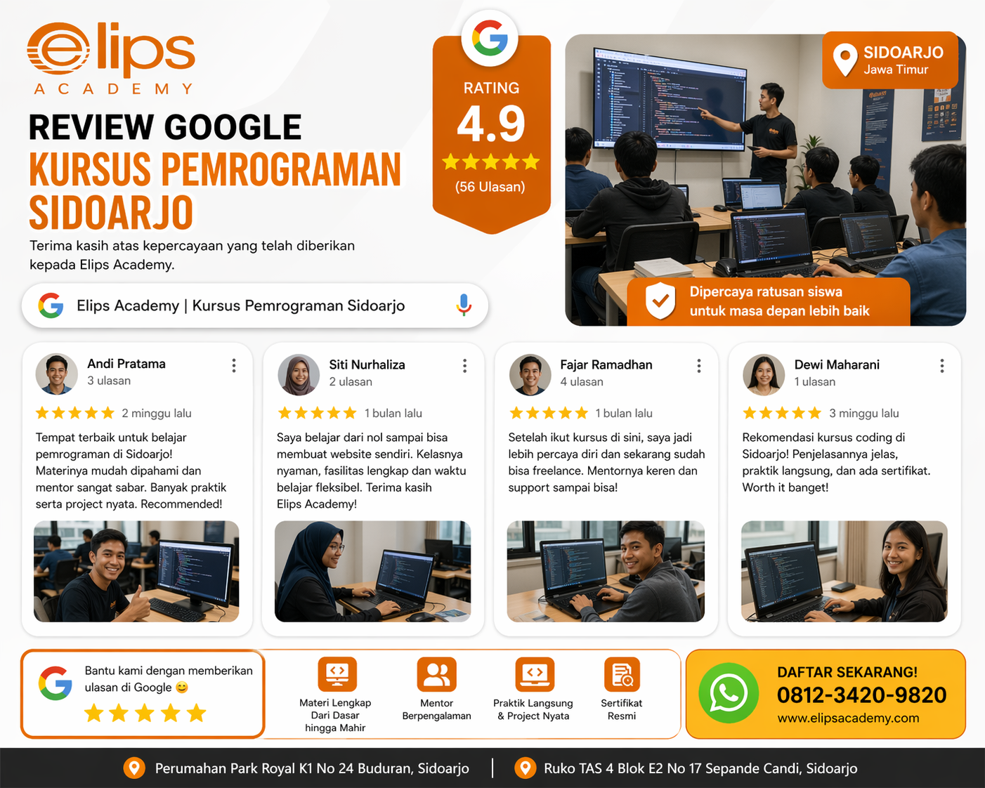 kursus pemrograman Sidoarjo
