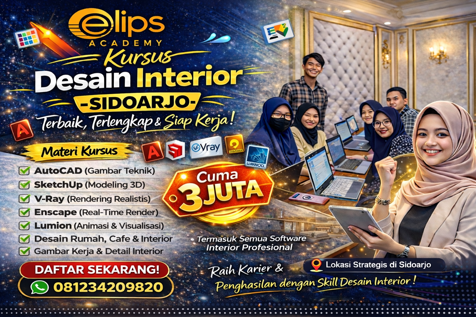 kursus desain interior sidoarjo 
